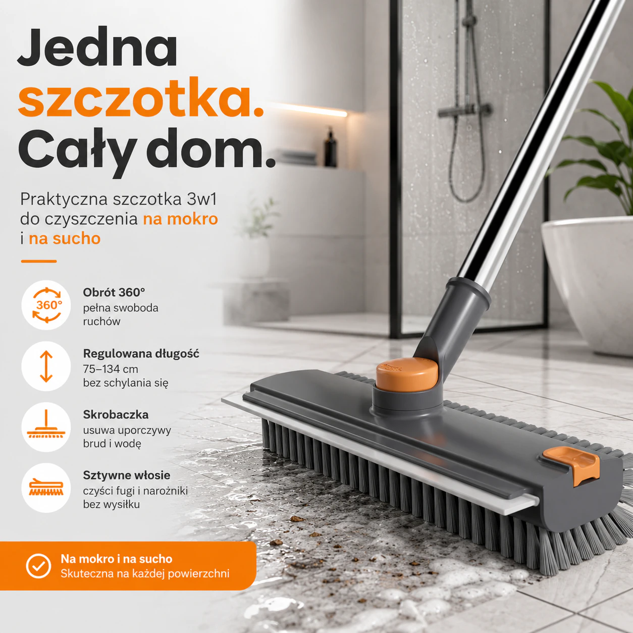 Scrubix - Szczotka 3w1 na uporczywy brud 1